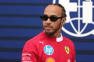 Lewis Hamilton at the F1 United States Grand Prix - Media Day Paddock - Source: Getty